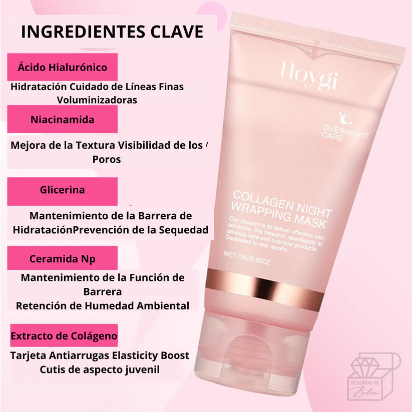 Máscara De Colágeno Que Transformará Tu Rostro-Revitaliza Tu Piel al Instante 🧑‍🦰